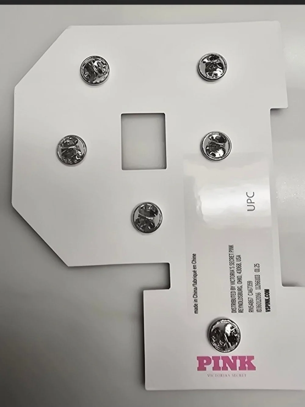 PINK Victoria's Secret 6 -Piece Pin Set